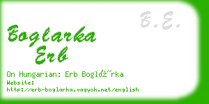 boglarka erb business card